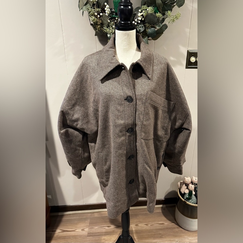 Free People (WE THE FREE Collection) VERY Oversized Jacket  - Size Large NWOT